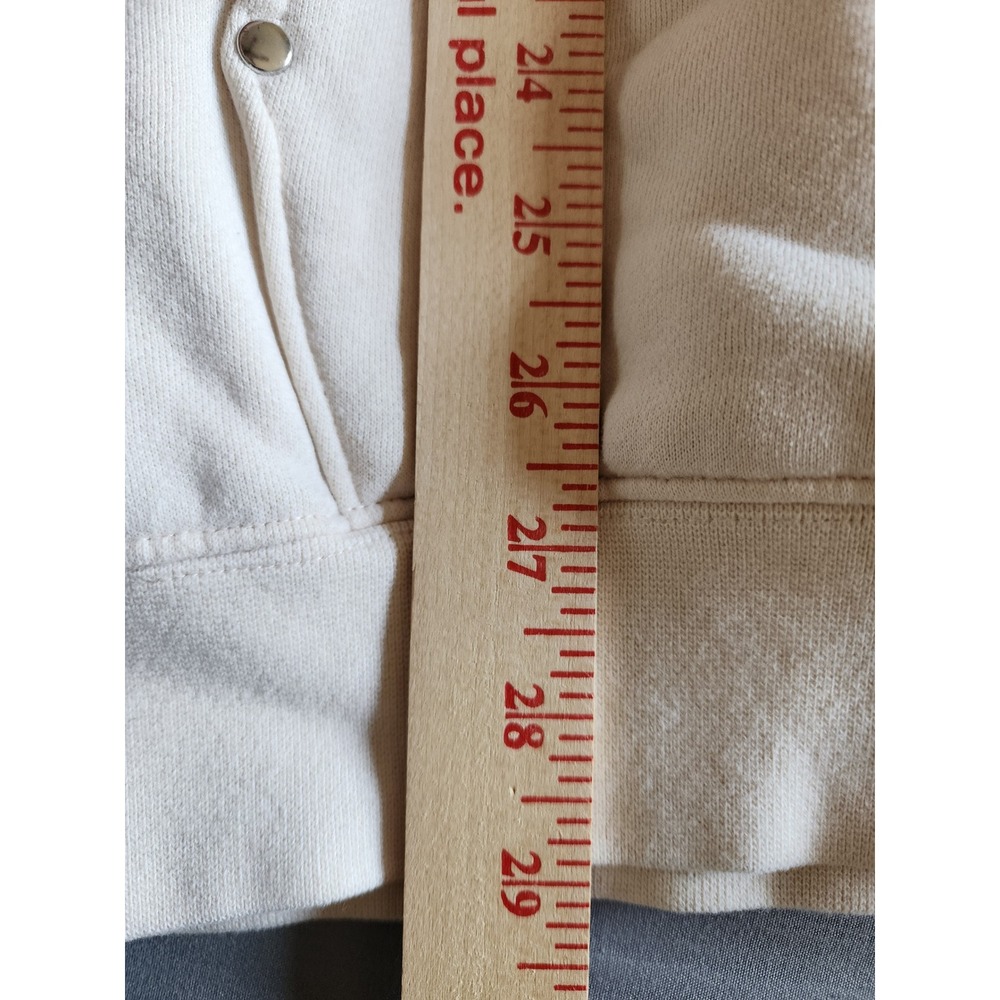 YoungLA Trippy Logo Hoodie Cream Graphic Oversized Sweatshirt XXL Model 560 - Picture 8 of 8